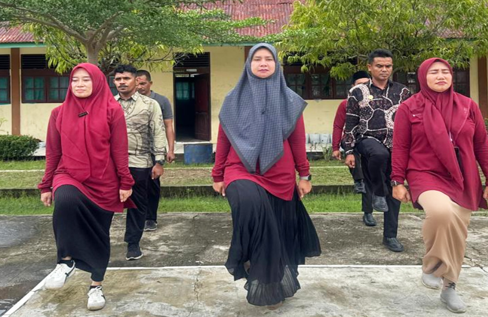 Latihan Paskibra HGN 2025 MAN 4 Aceh Timur